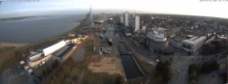 Archiv Foto Webcam Bremerhaven: Alter und Neuer Hafen 05:00