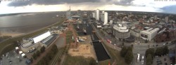 Archiv Foto Webcam Bremerhaven: Alter und Neuer Hafen 13:00