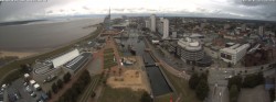 Archived image Webcam Bremerhaven: Old and New Harbour 13:00