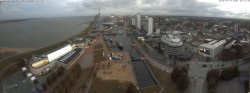 Archiv Foto Webcam Bremerhaven: Alter und Neuer Hafen 03:00