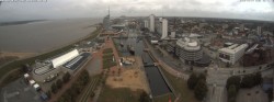 Archiv Foto Webcam Bremerhaven: Alter und Neuer Hafen 05:00