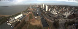 Archived image Webcam Bremerhaven: Old and New Harbour 09:00