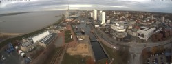 Archived image Webcam Bremerhaven: Old and New Harbour 09:00