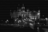 Archiv Foto Webcam Blick auf das Schloss Schwerin 23:00