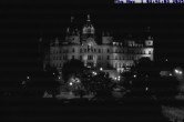 Archiv Foto Webcam Blick auf das Schloss Schwerin 01:00