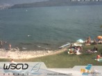Archiv Foto Webcam Comer See - Strand in Domaso 15:00