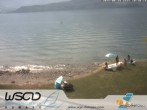 Archiv Foto Webcam Comer See - Strand in Domaso 09:00