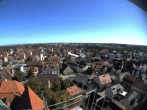 Archived image Webcam View from the church to the town square in Zirndorf 13:00