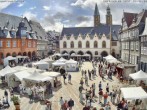 Archiv Foto Webcam Marktplatz Goslar 13:00