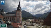 Archiv Foto Webcam Mariazell - Blick auf die Basilika 13:00