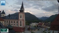 Archived image Webcam Mariazell Basilica 19:00