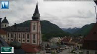 Archiv Foto Webcam Mariazell - Blick auf die Basilika 09:00