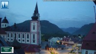 Archiv Foto Webcam Mariazell - Blick auf die Basilika 03:00