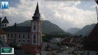 Archiv Foto Webcam Mariazell - Blick auf die Basilika 15:00