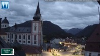 Archiv Foto Webcam Mariazell - Blick auf die Basilika 03:00