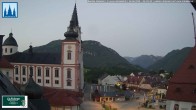 Archiv Foto Webcam Mariazell - Blick auf die Basilika 03:00