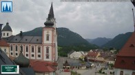 Archiv Foto Webcam Mariazell - Blick auf die Basilika 13:00