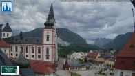 Archiv Foto Webcam Mariazell - Blick auf die Basilika 19:00