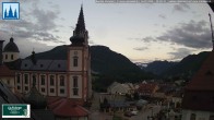 Archiv Foto Webcam Mariazell - Blick auf die Basilika 19:00