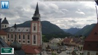 Archiv Foto Webcam Mariazell - Blick auf die Basilika 13:00