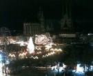 Archived image Webcam Erfurt - Cathedral Square 23:00