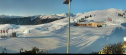 Archived image Webcam Panoramic view from mountain hut Plantapatsch in Watles (South Tyrol) 07:00