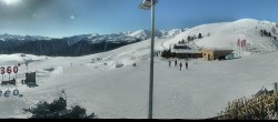 Archived image Webcam Panoramic view from mountain hut Plantapatsch in Watles (South Tyrol) 11:00