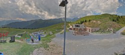 Archived image Webcam Panoramic view from mountain hut Plantapatsch in Watles (South Tyrol) 13:00