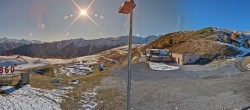 Archived image Webcam Panoramic view from mountain hut Plantapatsch in Watles (South Tyrol) 13:00