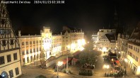 Archiv Foto Webcam Hauptmarkt Zwickau 01:00