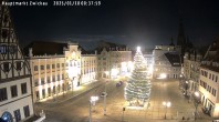 Archiv Foto Webcam Hauptmarkt Zwickau 23:00