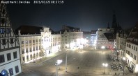 Archiv Foto Webcam Hauptmarkt Zwickau 19:00