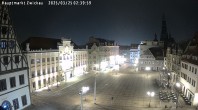 Archiv Foto Webcam Hauptmarkt Zwickau 21:00