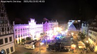 Archiv Foto Webcam Hauptmarkt Zwickau 01:00
