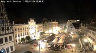 Archiv Foto Webcam Hauptmarkt Zwickau 23:00