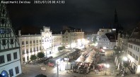 Archiv Foto Webcam Hauptmarkt Zwickau 23:00