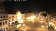 Archiv Foto Webcam Hauptmarkt Zwickau 01:00