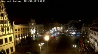 Archiv Foto Webcam Hauptmarkt Zwickau 19:00