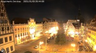 Archiv Foto Webcam Hauptmarkt Zwickau 19:00