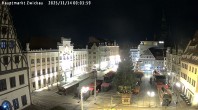 Archiv Foto Webcam Hauptmarkt Zwickau 23:00