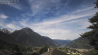Archiv Foto Webcam Termen: Blick Richtung Süden ins Rhonetal 09:00