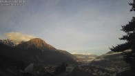 Archiv Foto Webcam Termen: Blick Richtung Süden ins Rhonetal 05:00