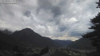 Archiv Foto Webcam Termen: Blick Richtung Süden ins Rhonetal 19:00