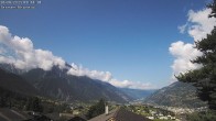 Archiv Foto Webcam Termen: Blick Richtung Süden ins Rhonetal 09:00