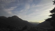 Archiv Foto Webcam Termen: Blick Richtung Süden ins Rhonetal 19:00