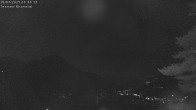 Archiv Foto Webcam Termen: Blick Richtung Süden ins Rhonetal 23:00