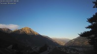 Archiv Foto Webcam Termen: Blick Richtung Süden ins Rhonetal 05:00