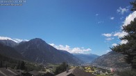 Archiv Foto Webcam Termen: Blick Richtung Süden ins Rhonetal 11:00