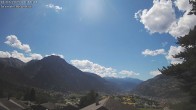 Archiv Foto Webcam Termen: Blick Richtung Süden ins Rhonetal 13:00