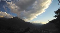 Archiv Foto Webcam Termen: Blick Richtung Süden ins Rhonetal 19:00